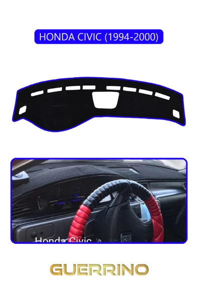 HONDA CIVIC 1994-2000TORPİDO KORUMA KILIFI MAVİ KENAR ürün görseli 1