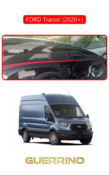 FORD Transit 2020+TORPİDO KORUMA KILIFI KIRMIZI KENAR ürün görseli 1