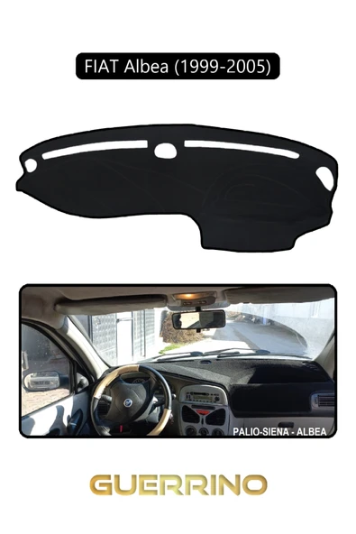 FIAT Albea 1999-2005 Modellerine Uygun eskiTORPİDO KORUMA KILIFI SİYAH KENAR ürün görseli 1