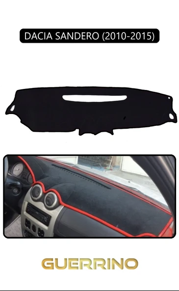DACIA SANDERO 2010-2015TORPİDO KORUMA KILIFI SİYAH KENAR ürün görseli 1