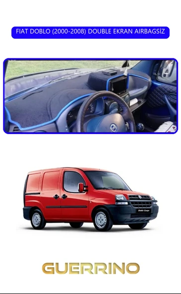 FIAT DOBLO 2000-2008 DOUBLE EKRANTORPİDO KORUMA KILIFI MAVİ KENAR ürün görseli 1