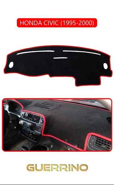 HONDA CIVIC 1995-2000TORPİDO KORUMA KILIFI KIRMIZI KENAR ürün görseli 1