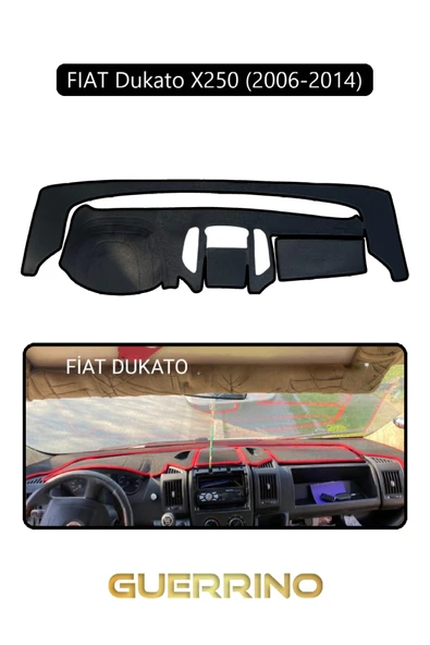 FIAT Dukato X250 2006-2014 Modellerine UygunTORPİDO KORUMA KILIFI SİYAH KENAR ürün görseli 1