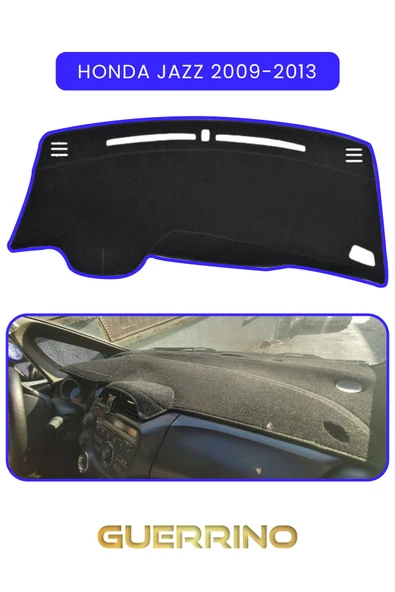 HONDA JAZZ 2009-2013TORPİDO KORUMA KILIFI MAVİ KENAR ürün görseli 1