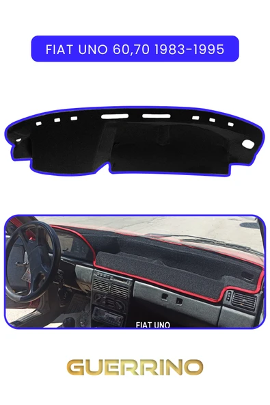 FIAT Uno 60,70 1983-1995 Modellerine UygunTORPİDO KORUMA KILIFI MAVİ KENAR ürün görseli 1