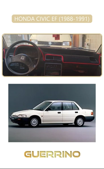 HONDA CIVIC EF 1988-1991TORPİDO KORUMA KILIFI BEJ KENAR ürün görseli 1