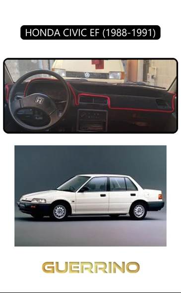 HONDA CIVIC EF 1988-1991TORPİDO KORUMA KILIFI SİYAH KENAR ürün görseli 1