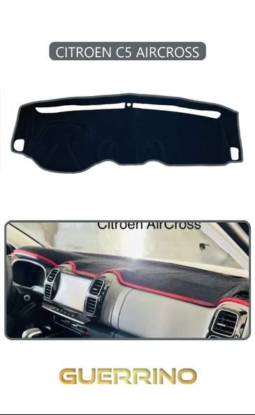 CITROEN C5 AIRCROSSTORPİDO KORUMA KILIFI GRİ KENAR ürün görseli 1