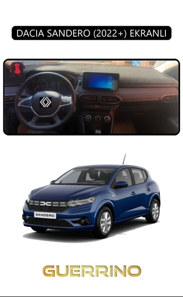 DACIA SANDERO 2022+ EKRANLITORPİDO KORUMA KILIFI SİYAH KENAR ürün görseli 1