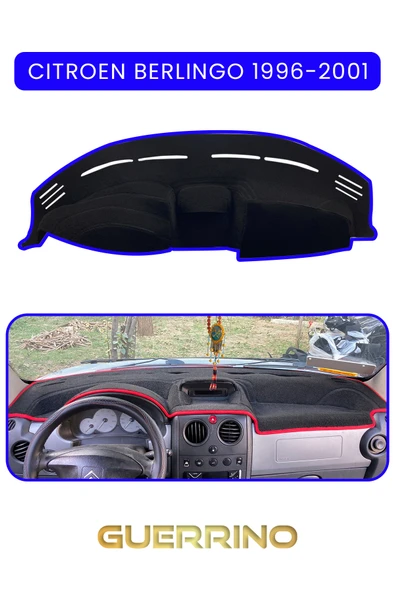CITROEN Berlingo 1996-2001TORPİDO KORUMA KILIFI MAVİ KENAR ürün görseli 1