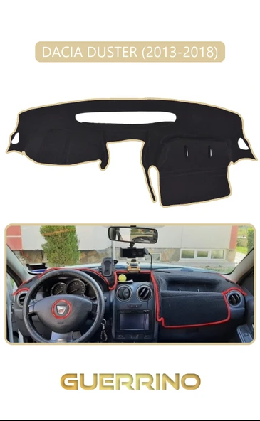DACIA DUSTER 2013-2018TORPİDO KORUMA KILIFI BEJ KENAR ürün görseli 1