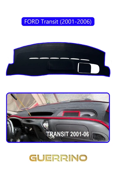 FORD Transit (2001-2006)TORPİDO KORUMA KILIFI MAVİ KENAR ürün görseli 1