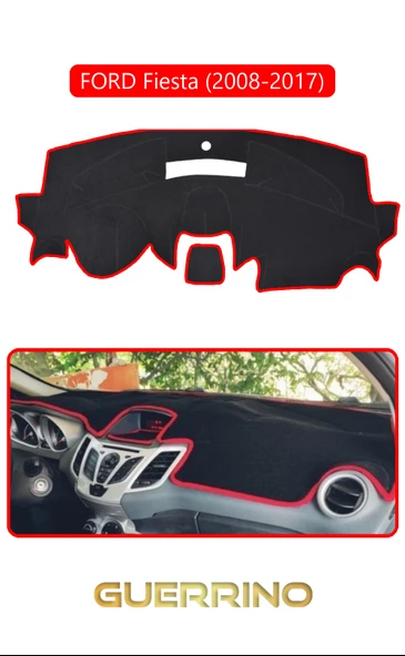 FORD Fiesta (2008-2017)TORPİDO KORUMA KILIFI KIRMIZI KENAR ürün görseli 1