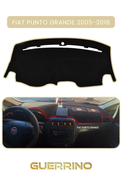 FIAT Punto grande 2005-2018 Modellerine UygunTORPİDO KORUMA KILIFI BEJ KENAR ürün görseli 1