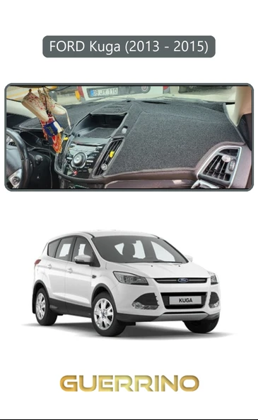 FORD Kuga (2013 - 2015)TORPİDO KORUMA KILIFI GRİ KENAR ürün görseli 1
