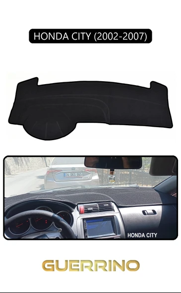HONDA CITY 2002-2007TORPİDO KORUMA KILIFI SİYAH KENAR ürün görseli 1