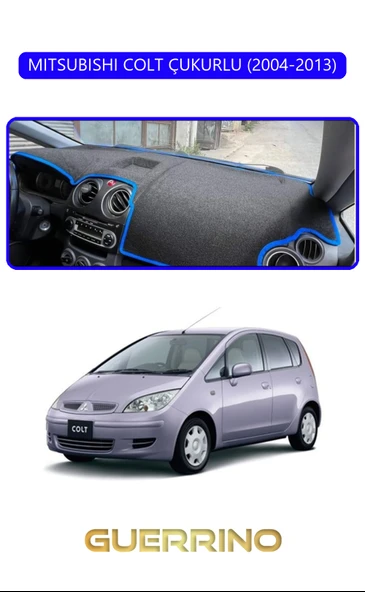MITSUBISHI COLT ÇUKURLU 2004-2013TORPİDO KORUMA KILIFI MAVİ KENAR ürün görseli 1