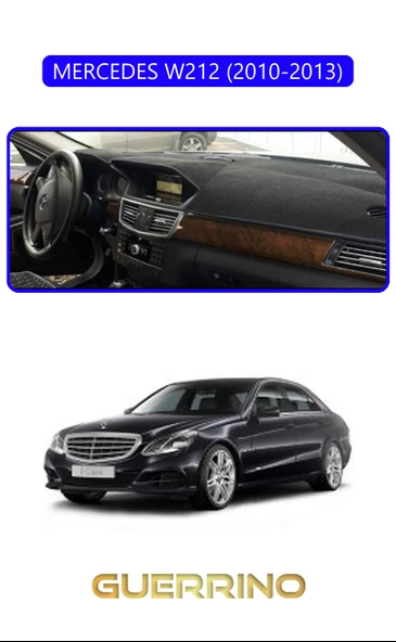 MERCEDES W212 2010-2013TORPİDO KORUMA KILIFI MAVİ KENAR ürün görseli 1