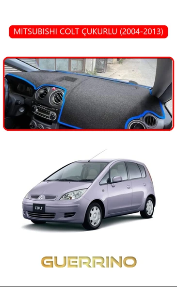 MITSUBISHI COLT ÇUKURLU 2004-2013TORPİDO KORUMA KILIFI KIRMIZI KENAR ürün görseli 1