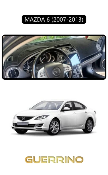 MAZDA 6 2007-2013TORPİDO KORUMA KILIFI SİYAH KENAR ürün görseli 1