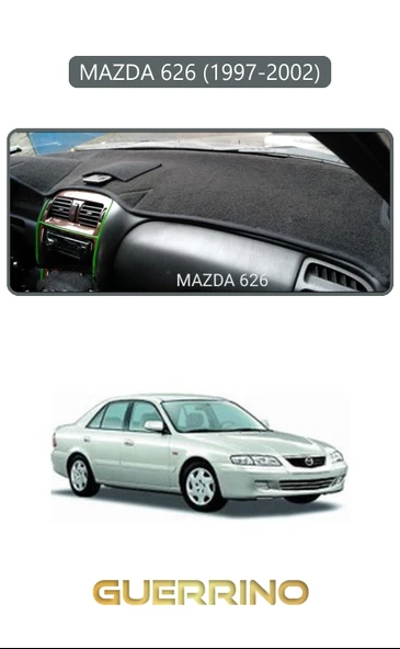 MAZDA 626 1997-2002TORPİDO KORUMA KILIFI GRİ KENAR ürün görseli 1