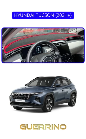 HYUNDAİ TUCSON 2021+TORPİDO KORUMA KILIFI MAVİ KENAR ürün görseli 1