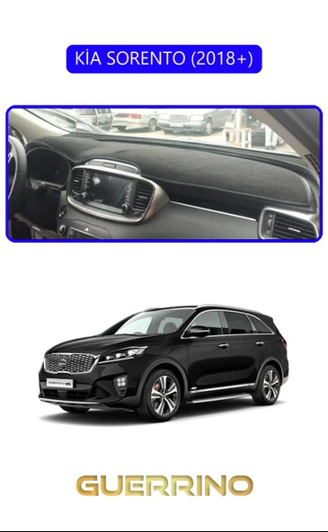 KİA SORENTO 2018+TORPİDO KORUMA KILIFI MAVİ KENAR ürün görseli 1