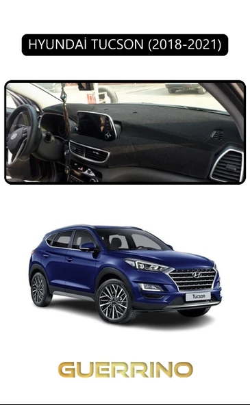 HYUNDAİ TUCSON 2018-2021TORPİDO KORUMA KILIFI SİYAH KENAR ürün görseli 1