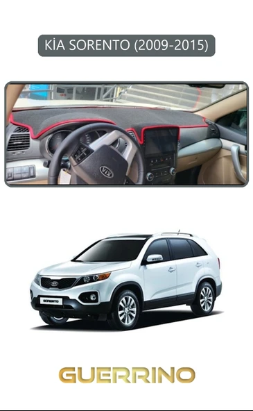 KİA SORENTO 2009-2015TORPİDO KORUMA KILIFI GRİ KENAR ürün görseli 1