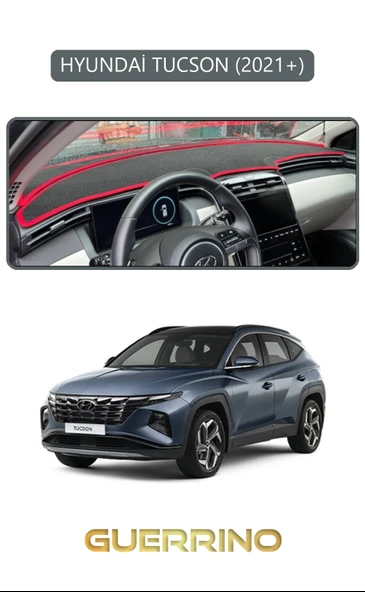 HYUNDAİ TUCSON 2021+TORPİDO KORUMA KILIFI GRİ KENAR ürün görseli 1