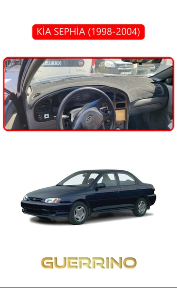 KİA SEPHİA 1998-2004TORPİDO KORUMA KILIFI KIRMIZI KENAR ürün görseli 1