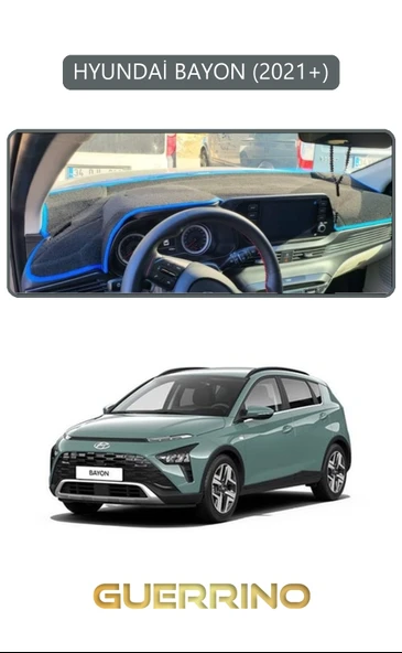 HYUNDAİ BAYON 2021+TORPİDO KORUMA KILIFI GRİ KENAR ürün görseli 1