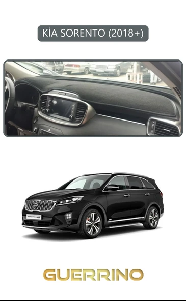 KİA SORENTO 2018+TORPİDO KORUMA KILIFI GRİ KENAR ürün görseli 1