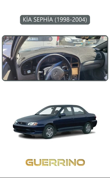 KİA SEPHİA 1998-2004TORPİDO KORUMA KILIFI GRİ KENAR ürün görseli 1