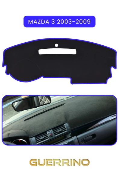 MAZDA 3 2003-2009TORPİDO KORUMA KILIFI MAVİ KENAR ürün görseli 1