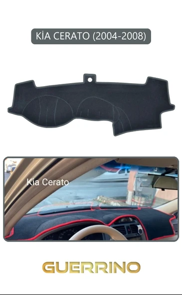 KİA CERATO 2004-2008TORPİDO KORUMA KILIFI GRİ KENAR ürün görseli 1