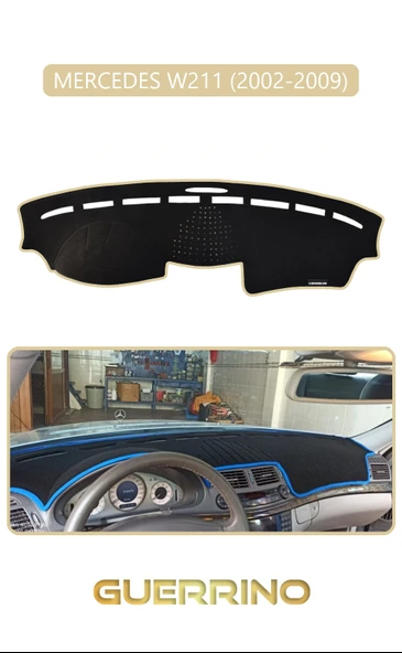 MERCEDES W211 2002-2009TORPİDO KORUMA KILIFI BEJ KENAR ürün görseli 1