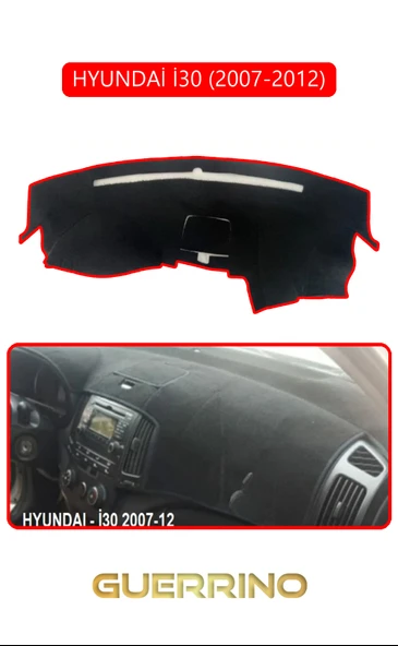 HYUNDAİ İ30 2007-2012TORPİDO KORUMA KILIFI KIRMIZI KENAR ürün görseli 1