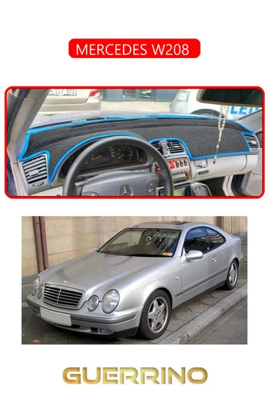 MERCEDES W208 TORPİDO KORUMA KILIFI KIRMIZI KENAR ürün görseli 1