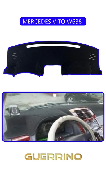 MERCEDES VİTO W638 TORPİDO KORUMA KILIFI MAVİ KENAR ürün görseli 1