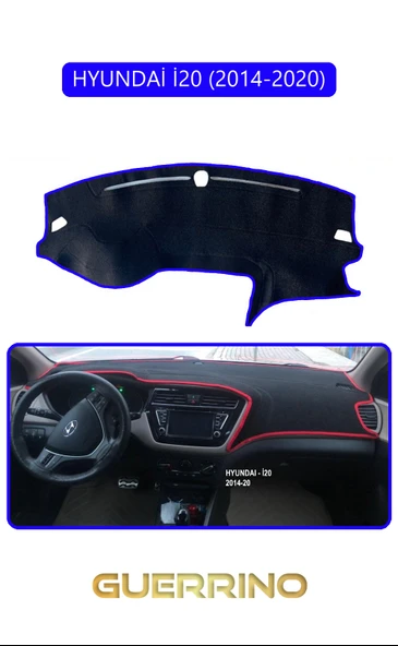 HYUNDAİ İ20 2014-2020TORPİDO KORUMA KILIFI MAVİ KENAR ürün görseli 1