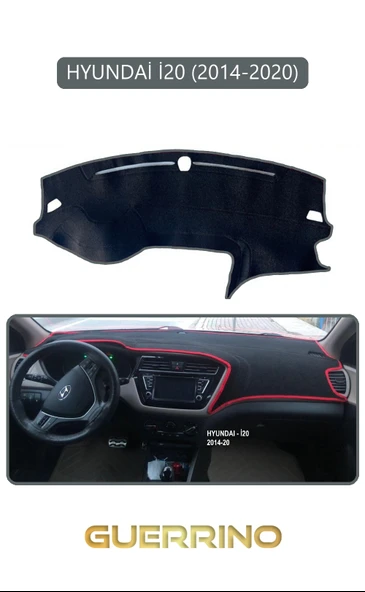 HYUNDAİ İ20 2014-2020TORPİDO KORUMA KILIFI GRİ KENAR ürün görseli 1
