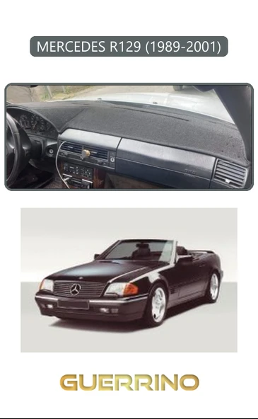 MERCEDES R129 1989-2001TORPİDO KORUMA KILIFI GRİ KENAR ürün görseli 1