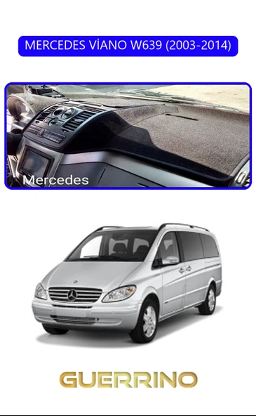 MERCEDES VİANO W639 2003-2014TORPİDO KORUMA KILIFI MAVİ KENAR ürün görseli 1