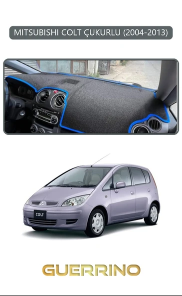MITSUBISHI COLT ÇUKURLU 2004-2013TORPİDO KORUMA KILIFI GRİ KENAR ürün görseli 1