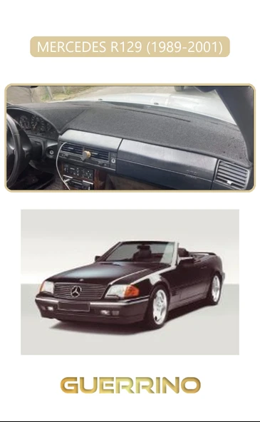 MERCEDES R129 1989-2001TORPİDO KORUMA KILIFI BEJ KENAR ürün görseli 1