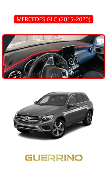 MERCEDES GLC 2015-2020TORPİDO KORUMA KILIFI KIRMIZI KENAR ürün görseli 1