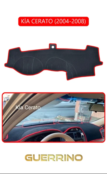 KİA CERATO 2004-2008TORPİDO KORUMA KILIFI KIRMIZI KENAR ürün görseli 1