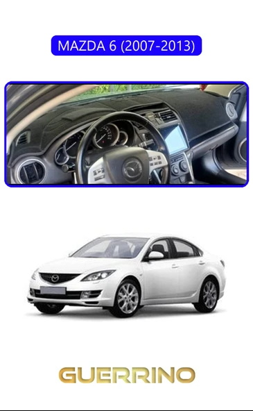 MAZDA 6 2007-2013TORPİDO KORUMA KILIFI MAVİ KENAR ürün görseli 1