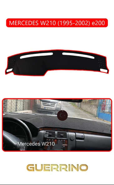 MERCEDES W210 1995-2002 e200TORPİDO KORUMA KILIFI KIRMIZI KENAR ürün görseli 1